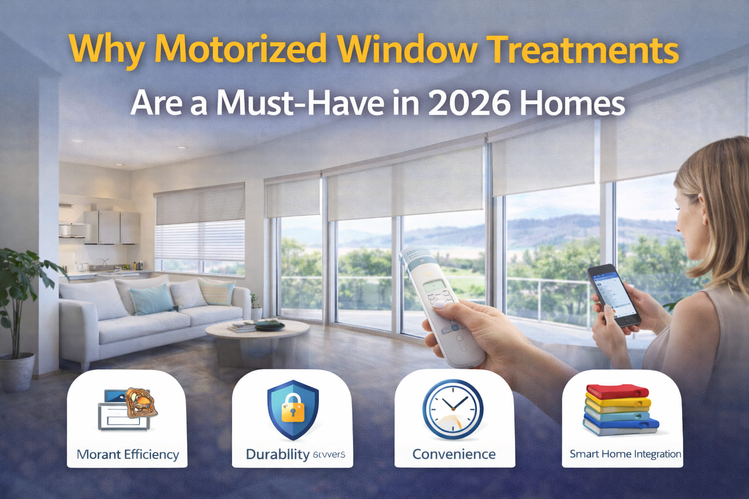 Why Motorized Window Treatments Are a Must-Have in 2026 Homes